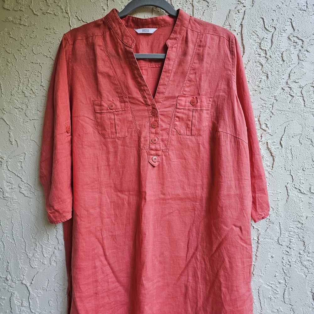 Marks & Spencer Vibrant Coral Tunic